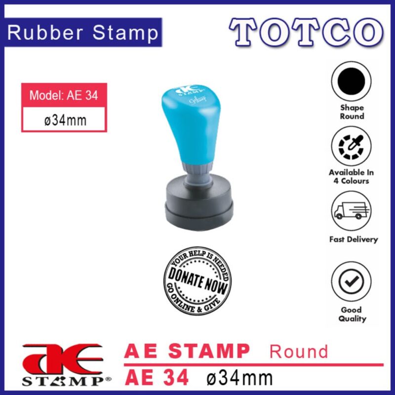 AE Stamp Round (Ø34mm) AE34