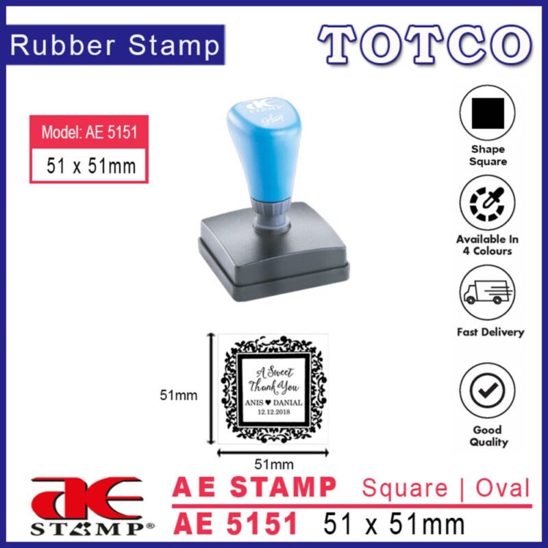 AE Stamp Square (51 x 51mm) AE5151