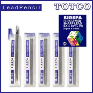 Birspa 2B Hi-Polymer Sharp Pencil Lead 0.5mm