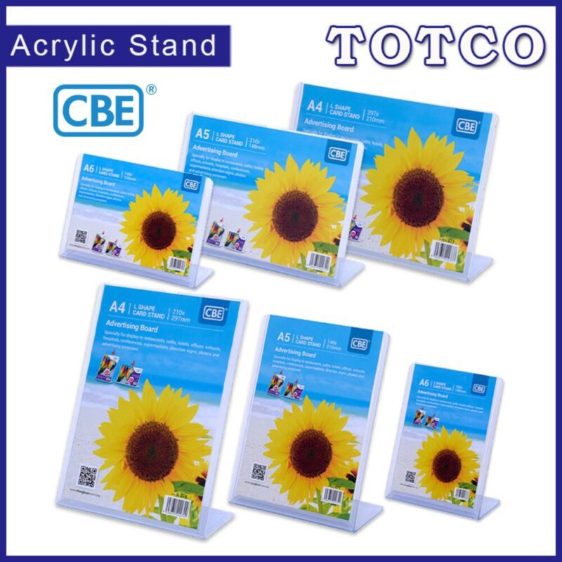 CBE Acrylic Stand (L Shape) A4 / A5 / A6