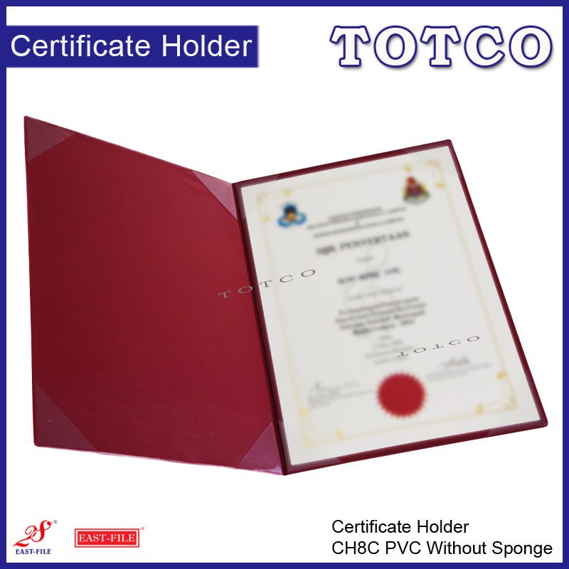 Certificate Holder CH8C PVC