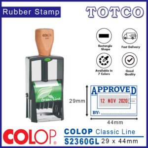 Colop Classic Line Date Stamp (29 x 44mm) S2360GL