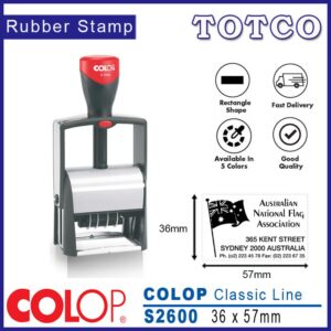 Colop Classic Line Stamp (36 x 57mm) S2600