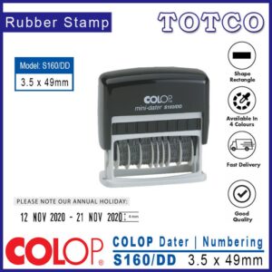 Colop Date Stamp (3.5 x 49mm) S160/DD