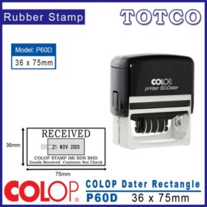 Colop Date Stamp (36 x 75mm) P60D