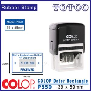 Colop Date Stamp (39 x 59mm) P55D
