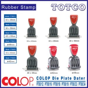 Colop Die Plate Date Stamp P700 Series
