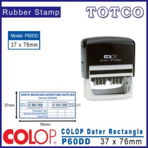 Colop Double Date Stamp (37 x 76mm) P60DD