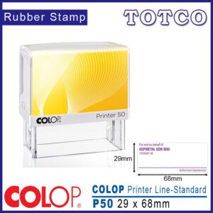 Colop Printer Line-Standard Stamp (29 x 68mm) P50