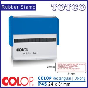 Colop Rectangular Stamp (24 x 81mm) P45