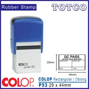 Colop Rectangular Stamp (29 x 44mm) P53