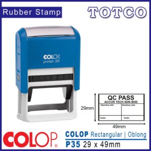 Colop Rectangular Stamp (29 x 49mm) P35