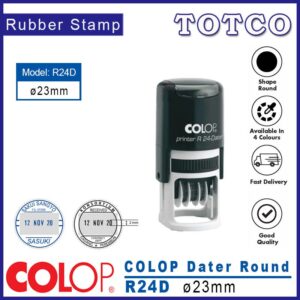 Colop Round Date Stamp (Ø23mm) R24D