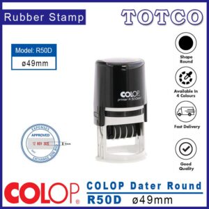 Colop Round Date Stamp (Ø49mm) R50D