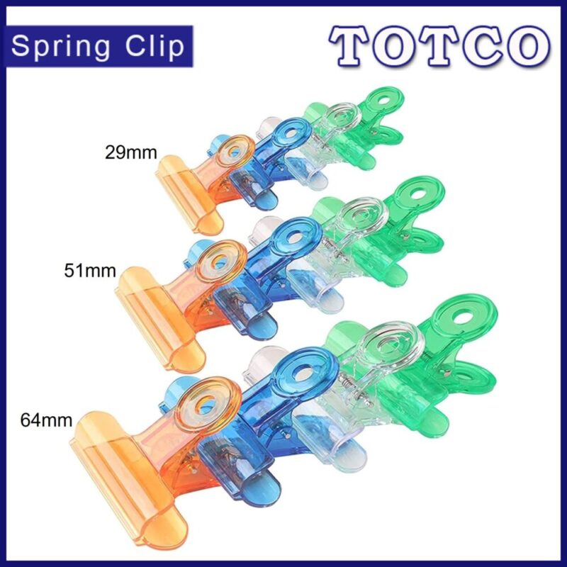 Deli Plastic Spring Clip 29mm | 51mm | 64mm (1 Drum)