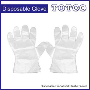 Disposable Embossed Plastic Gloves