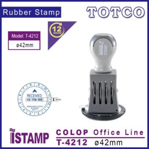 I-Stamp Die Plate Date Stamp 12H (Ø42mm) T-4212