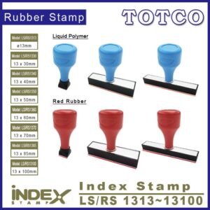 Index Stamp 13mm (Red Rubber / Liquid Polymer)