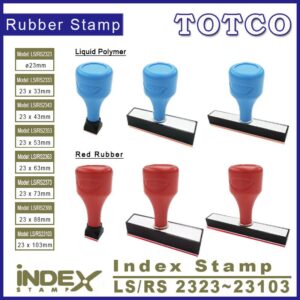 Index Stamp 23mm (Red Rubber / Liquid Polymer)
