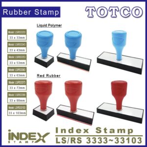 Index Stamp 33mm (Red Rubber / Liquid Polymer)