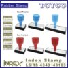 Index Stamp 43mm (Red Rubber / Liquid Polymer)