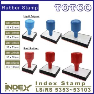 Index Stamp 53mm (Red Rubber / Liquid Polymer)