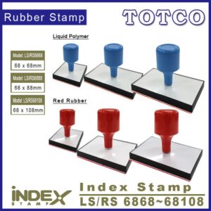 Index Stamp 68mm (Red Rubber / Liquid Polymer)