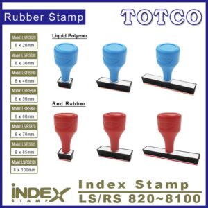 Index Stamp 8mm (Red Rubber / Liquid Polymer)