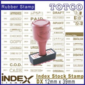 Index Stock Stamp (12 x 39mm)