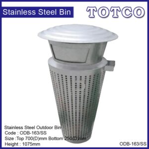 Stainless Steel Outdoor Waste Bin ODB-163/SS
