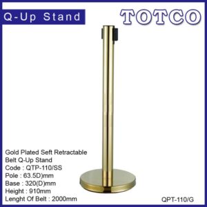 Stainless Steel Self Retracable Belt Q-Up Stand QPT-110/G