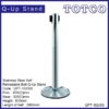 Stainless Steel Self Retractable Belt Q - Up Stand QPT-102/SS