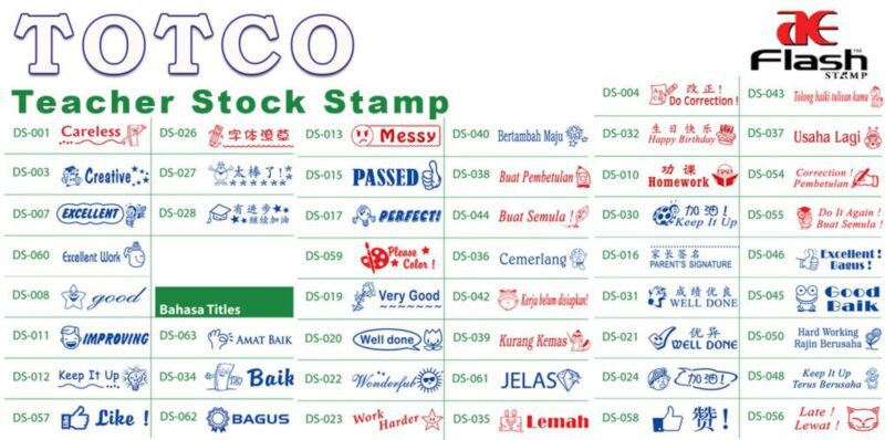 Teacher Stock Stamp (9 x 36mm)