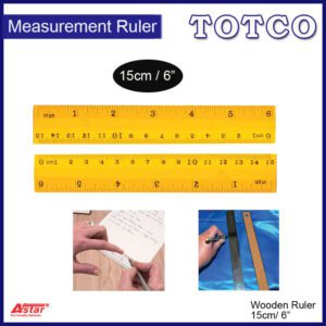 6" / 15cm Wooden Ruler