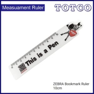 Zebra Bookmark Ruler 10cm