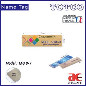 Brass Name Tag TAG8-7 (70 x 20mm)