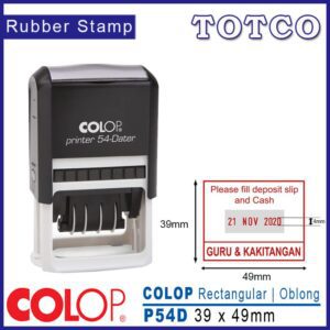 Colop Date Stamp (39 x 49mm) P54D