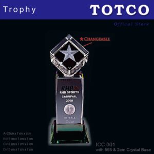 Crystal 3D Inner Laser Series ICC 001 with 555 & 2cm Crystal Base
