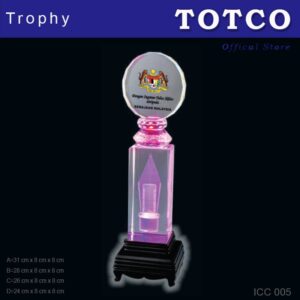 Crystal Cube with 2 Tier Light Base ICC 005