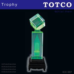 Crystal Cube with 2 Tier Light Base ICC 007