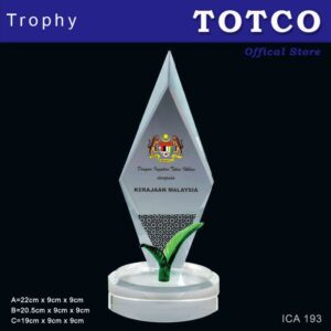 Eco Friendly Crystal Award ICA 193