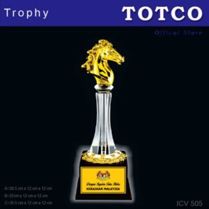 Exclusive Crystal Golden Trophy ICV 505