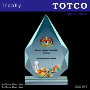 Exclusive Crystal Plaque OCC 071