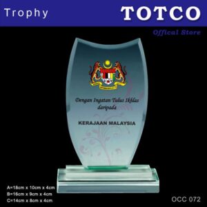 Exclusive Crystal Plaque OCC 072