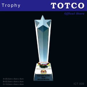 Exclusive Crystal Star Trophy ICT 009