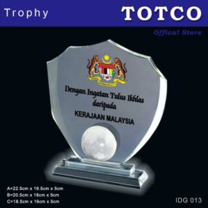 Exclusive Globe Plaque Award IDG 013