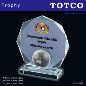 Exclusive Globe Plaque Award IDG 020