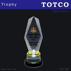 Exclusive LED Crystal Trophy ICT 135