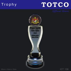 Exclusive LED Crystal Trophy ICT 136