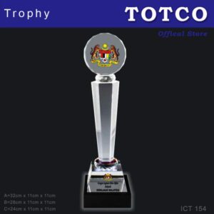 Exclusive LED Crystal Trophy ICT 154